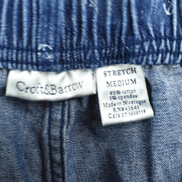 Croft & Barrel Denim Anchor Capri Size M Stretch - Picture 4 of 6